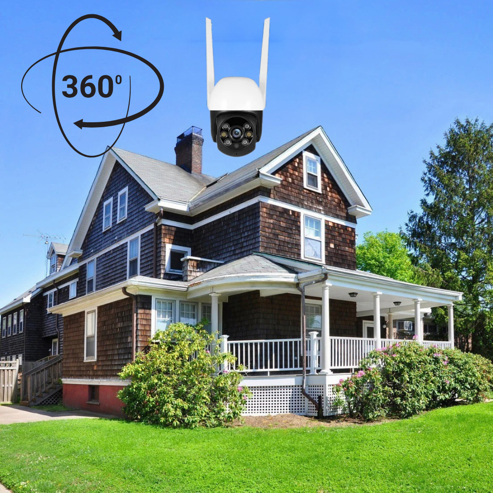 Caméra Extérieur WiFi PTZ 4K Tuya avec Détection IA (8MP)