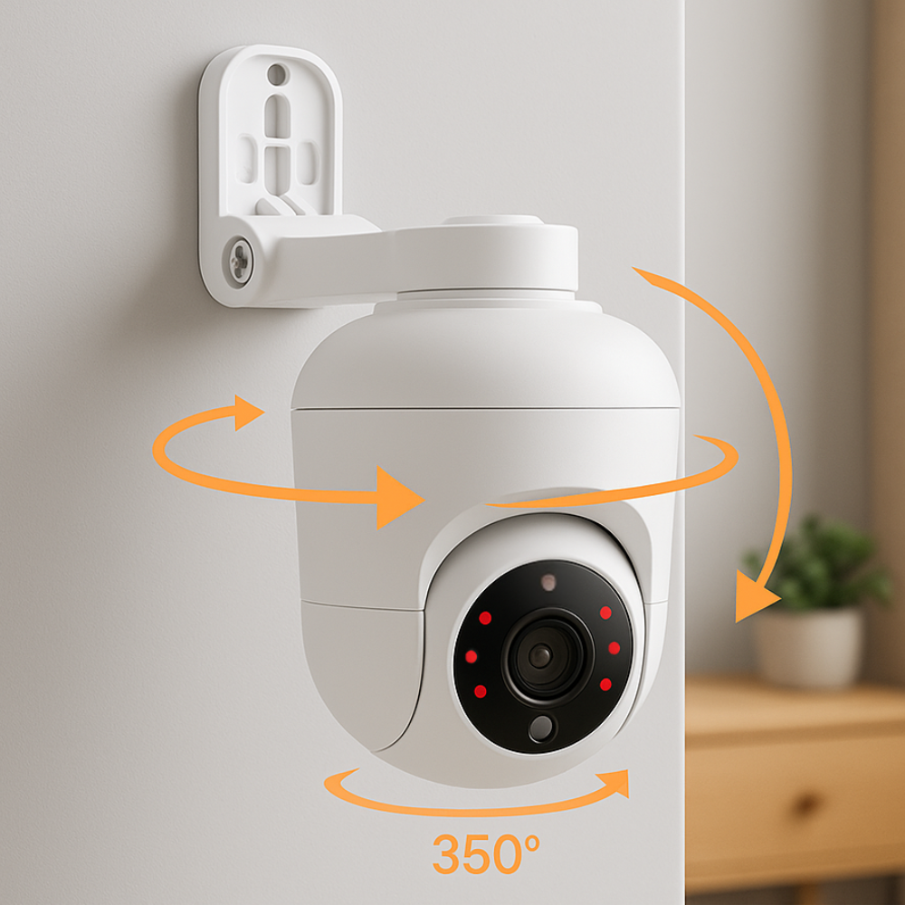 Caméra de Surveillance Intérieur PTZ 4K Tuya (8MP) | Suivi automatique & Vision nocturne