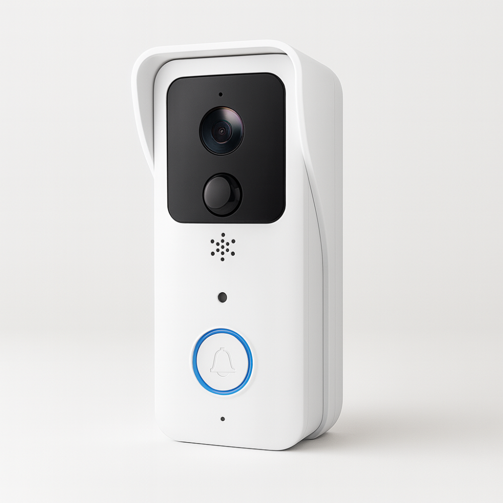 Sonnette vidéo sans fil 1080P Tuya – Visiophone WiFi connecté avec caméra Full HD