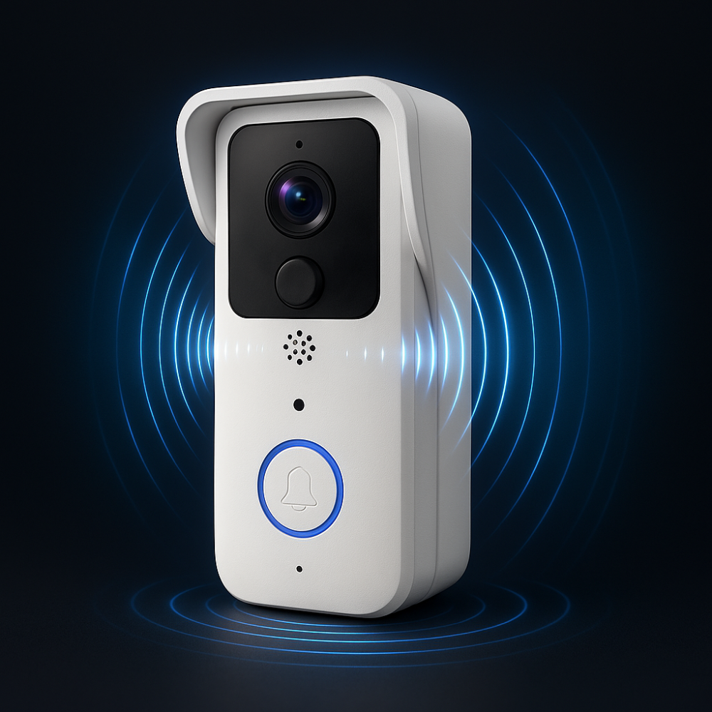 Sonnette vidéo sans fil 1080P Tuya – Visiophone WiFi connecté avec caméra Full HD