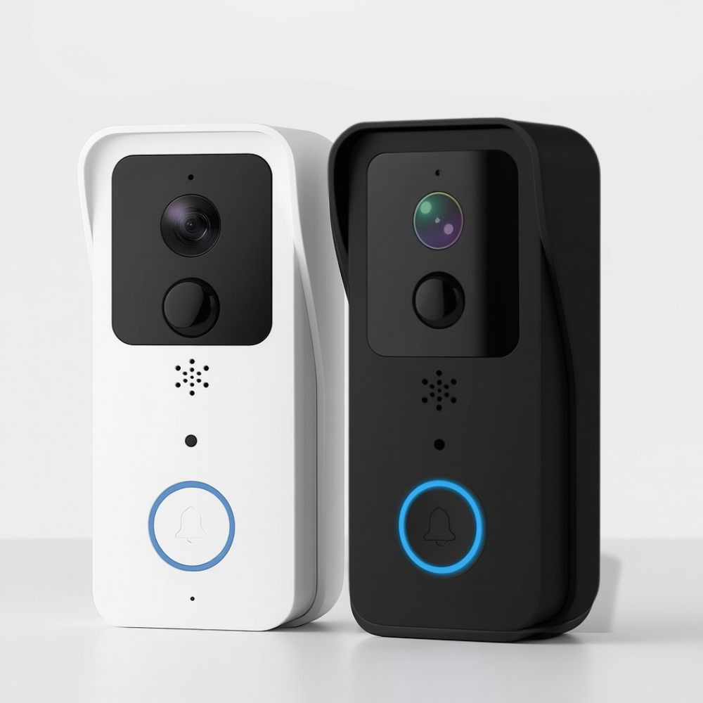 Sonnette vidéo sans fil 1080P Tuya – Visiophone WiFi connecté avec caméra Full HD