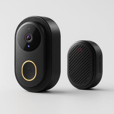 Sonnette Connecté Sans Fil WIFI Tuya  avec Caméra Full HD & Vision Nocturne