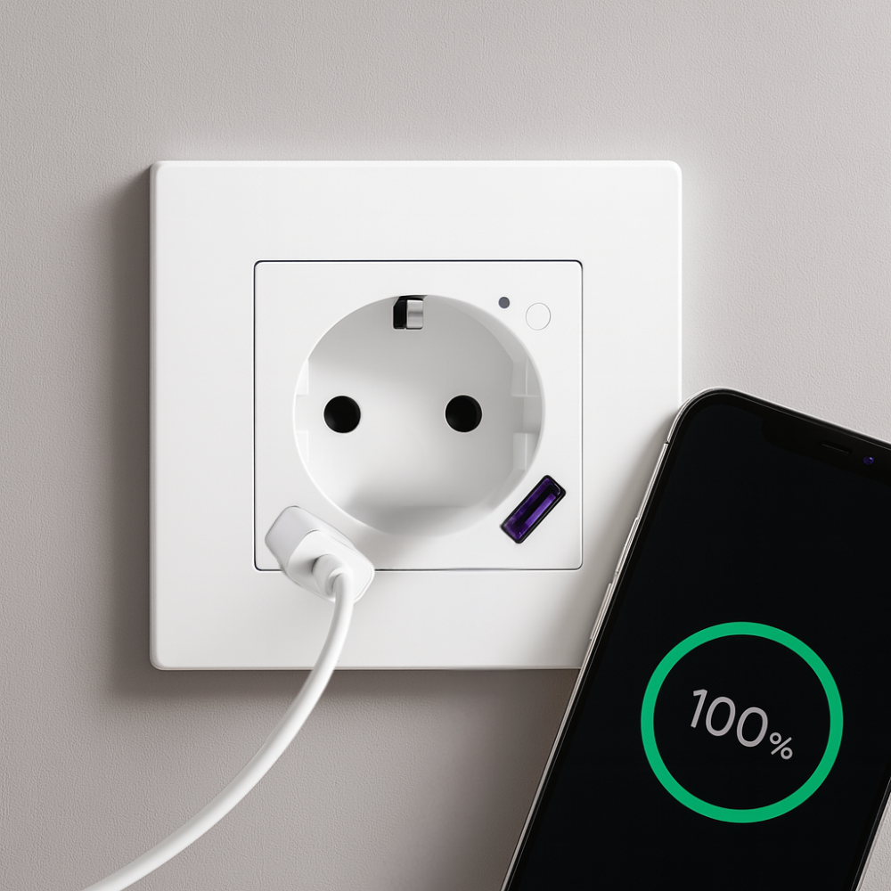 ⚡ Recharge rapide intégrée