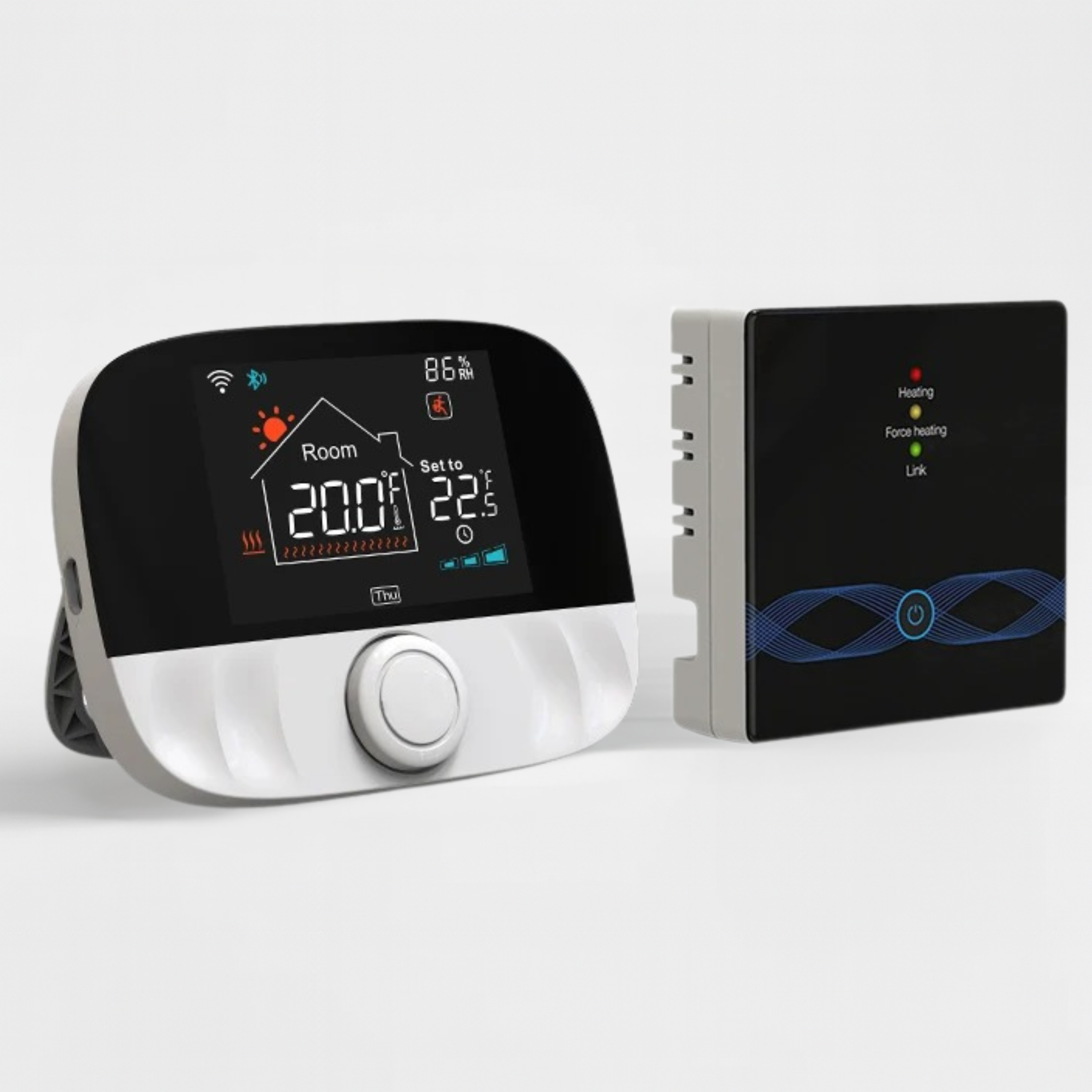 Thermostat Connecté Sans Fil - Contrôle Intelligent & Portable avec Récepteur RF 433 MHz