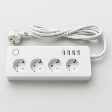 Multiprise Connectée WiFi – 2 ou 4 Prises + 4 Ports USB | Maison Intelligente