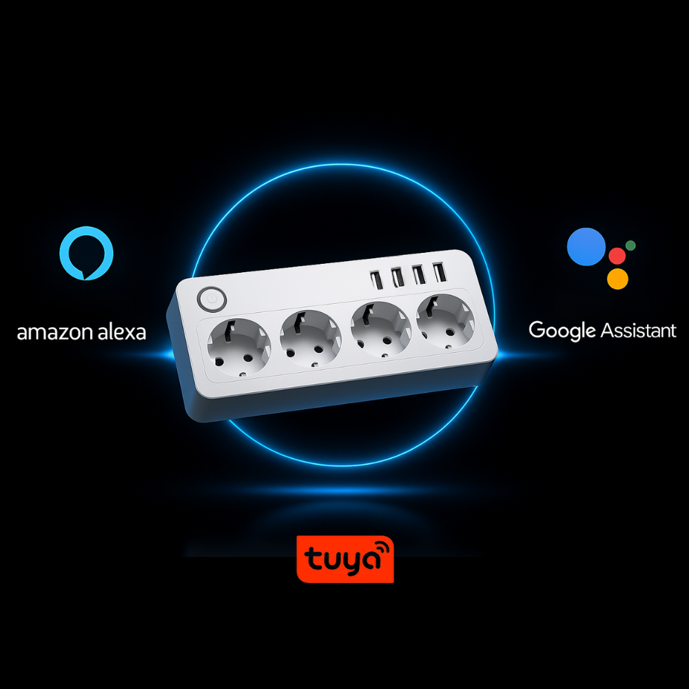 Multiprise Connectée WiFi – 2 ou 4 Prises + 4 Ports USB | Maison Intelligente