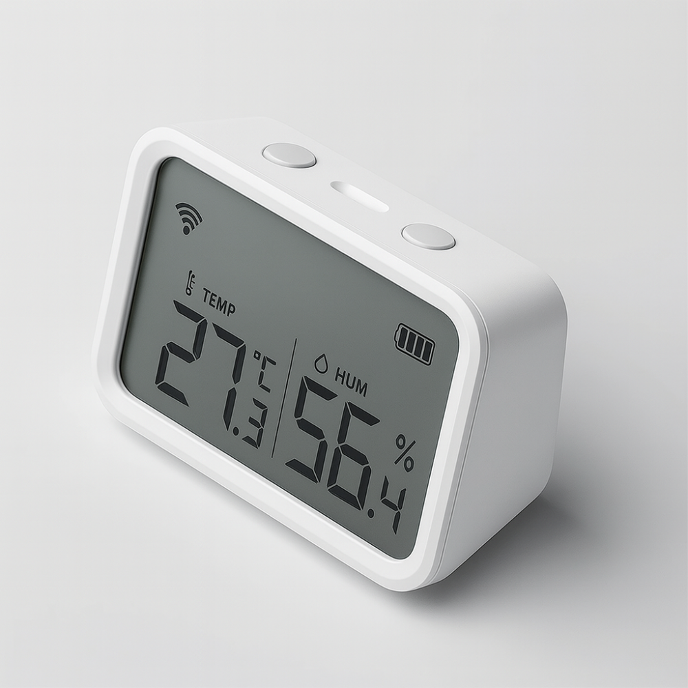 Capteur Connectée WIFI/Zigbee Tuya - Température, Humidité & Luminosité avec Écran LCD