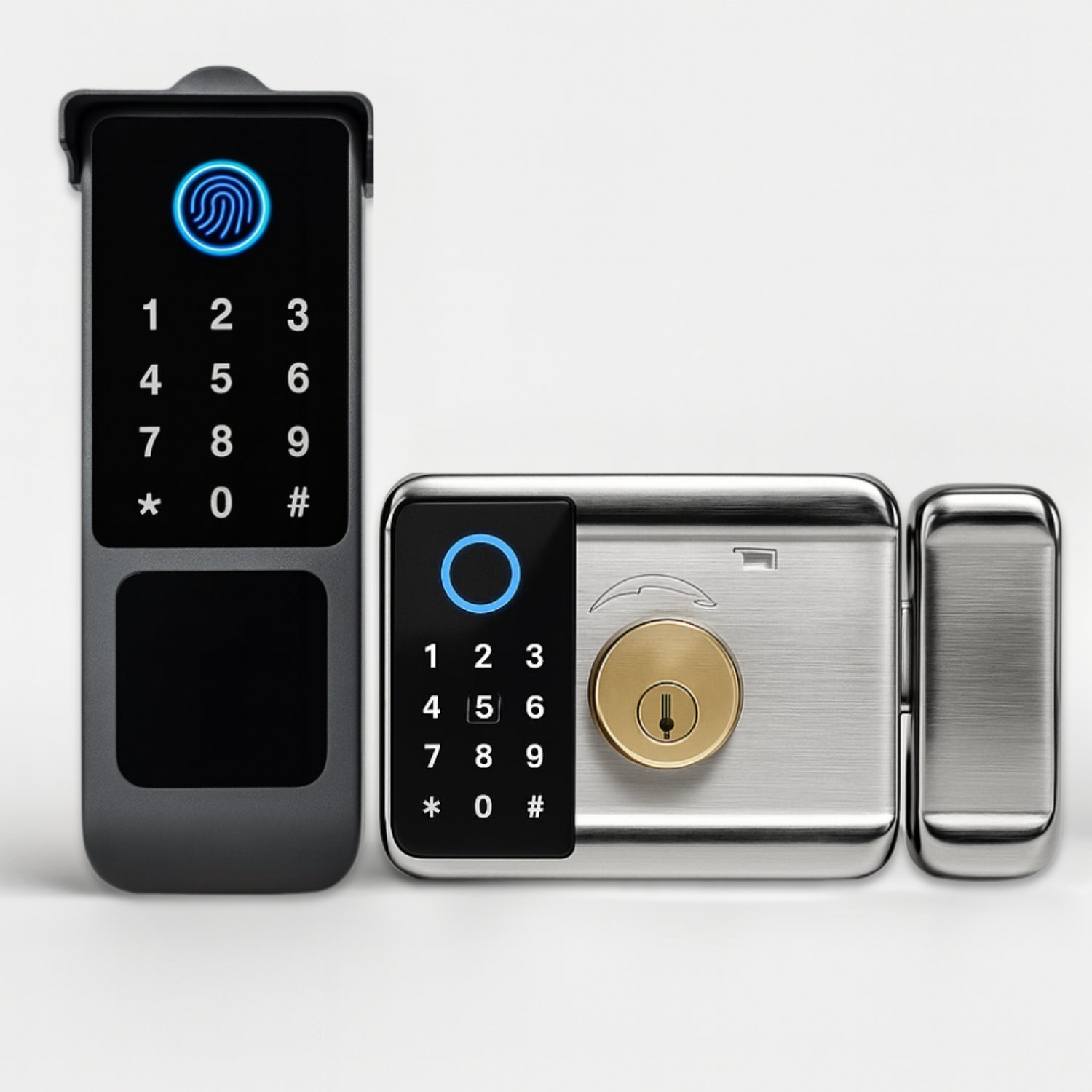 Serrure connectée extérieure étanche IP66 | Empreinte, Code, Carte, Application & Clé