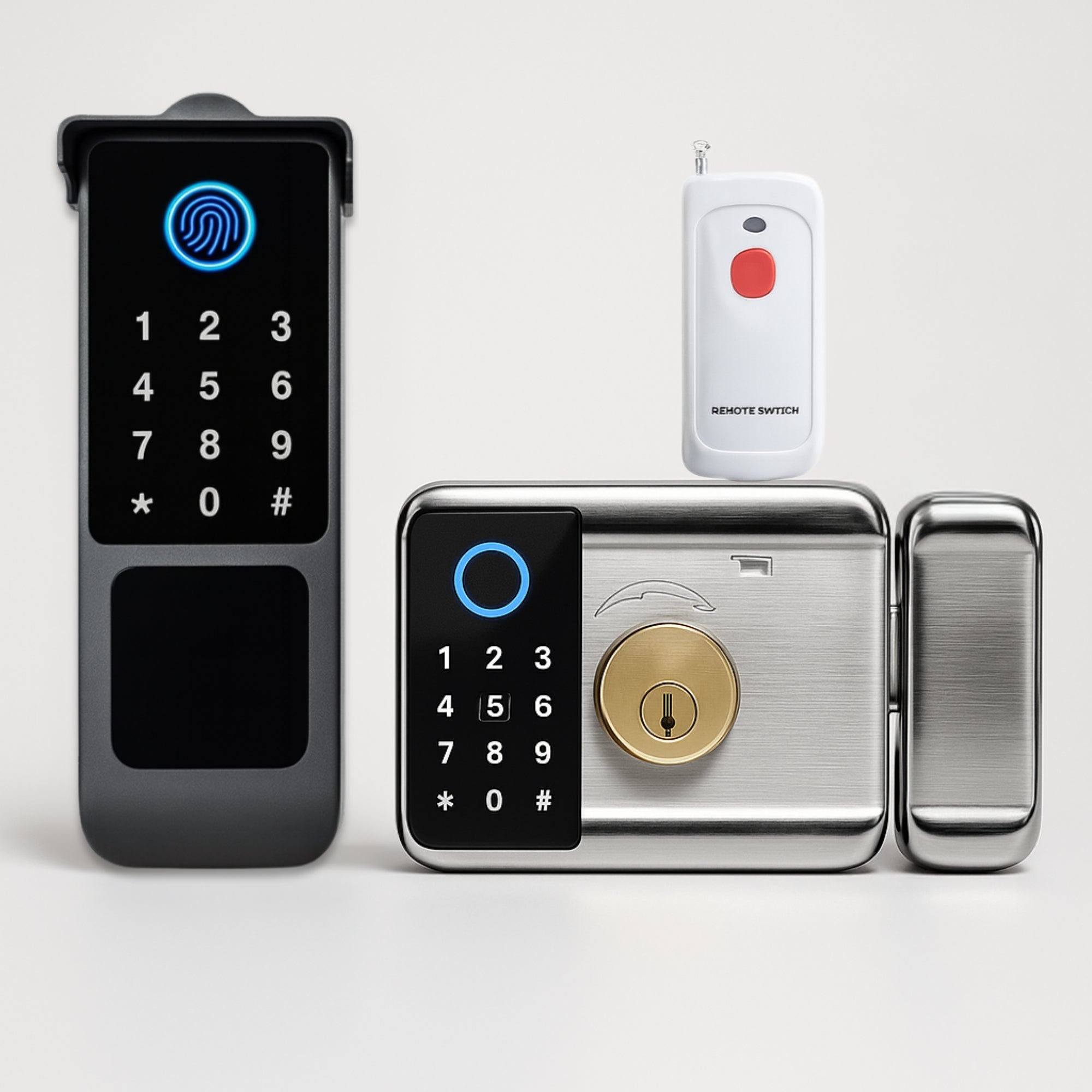 Serrure connectée extérieure étanche IP66 | Empreinte, Code, Carte, Application & Clé