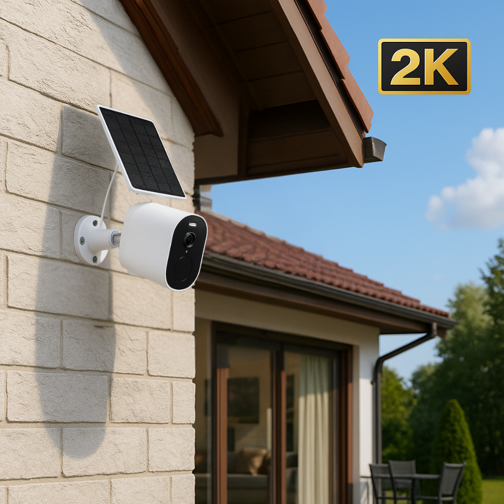 Caméra de Surveillance solaire extérieur 2K WIFI Tuya