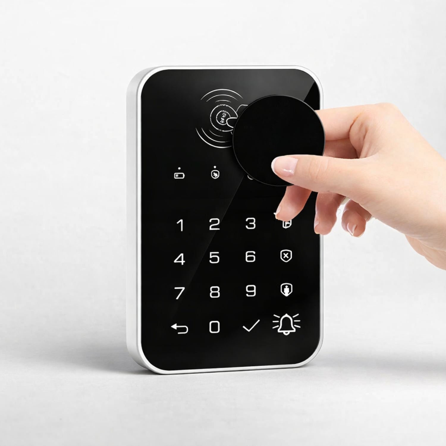 Clavier Alarme Sans Fil 433 MHz – Double Accès RFID & Code | Compatible Kit Alarme Maison