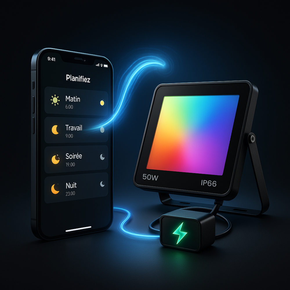 📱 Contrôle total via application