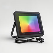 Projecteur LED extérieur connecté Tuya | WiFi étanche IP66, RGB, compatible Alexa & Google