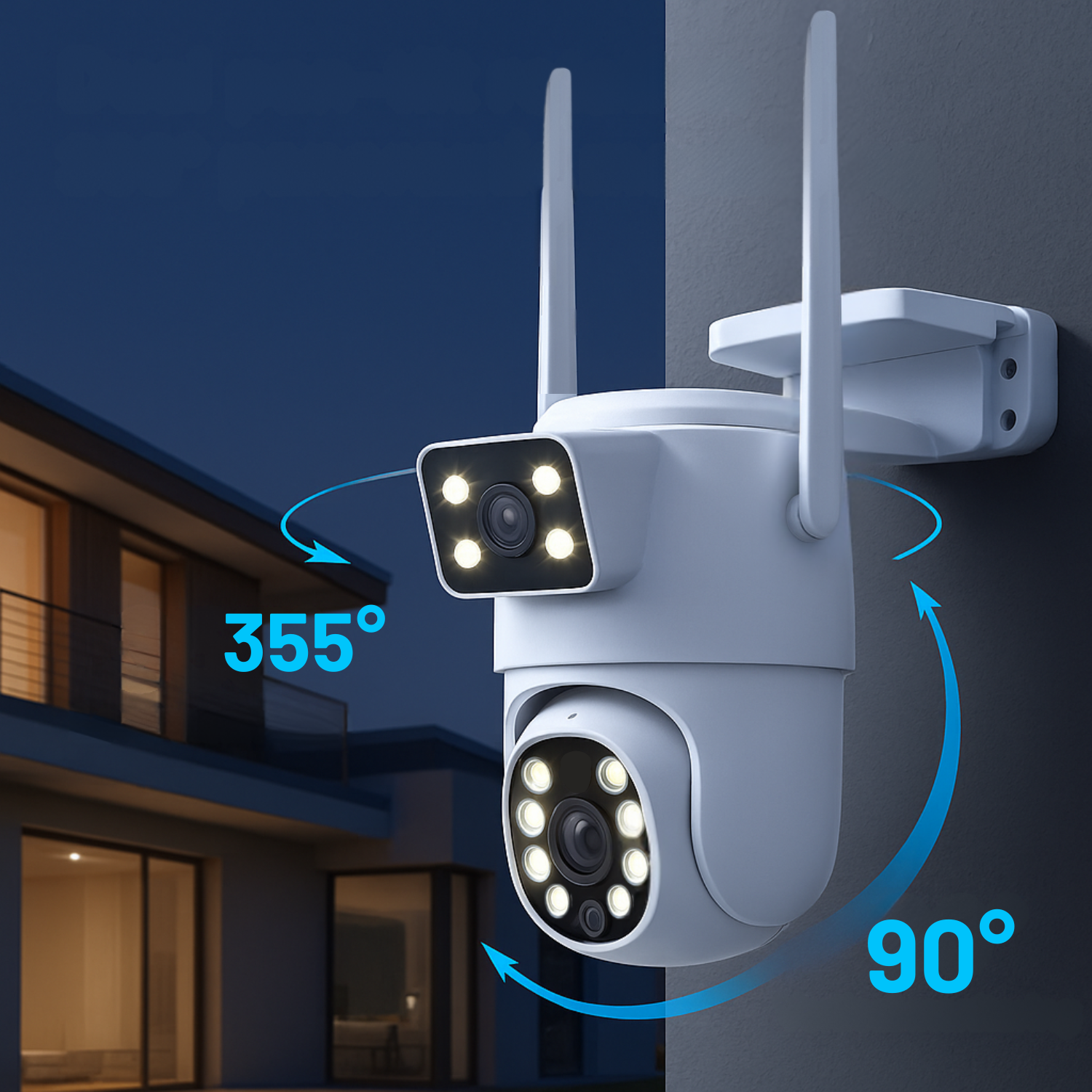 Caméra de surveillance solaire 4K Tuya PTZ Double Ojbjectif (8MP)