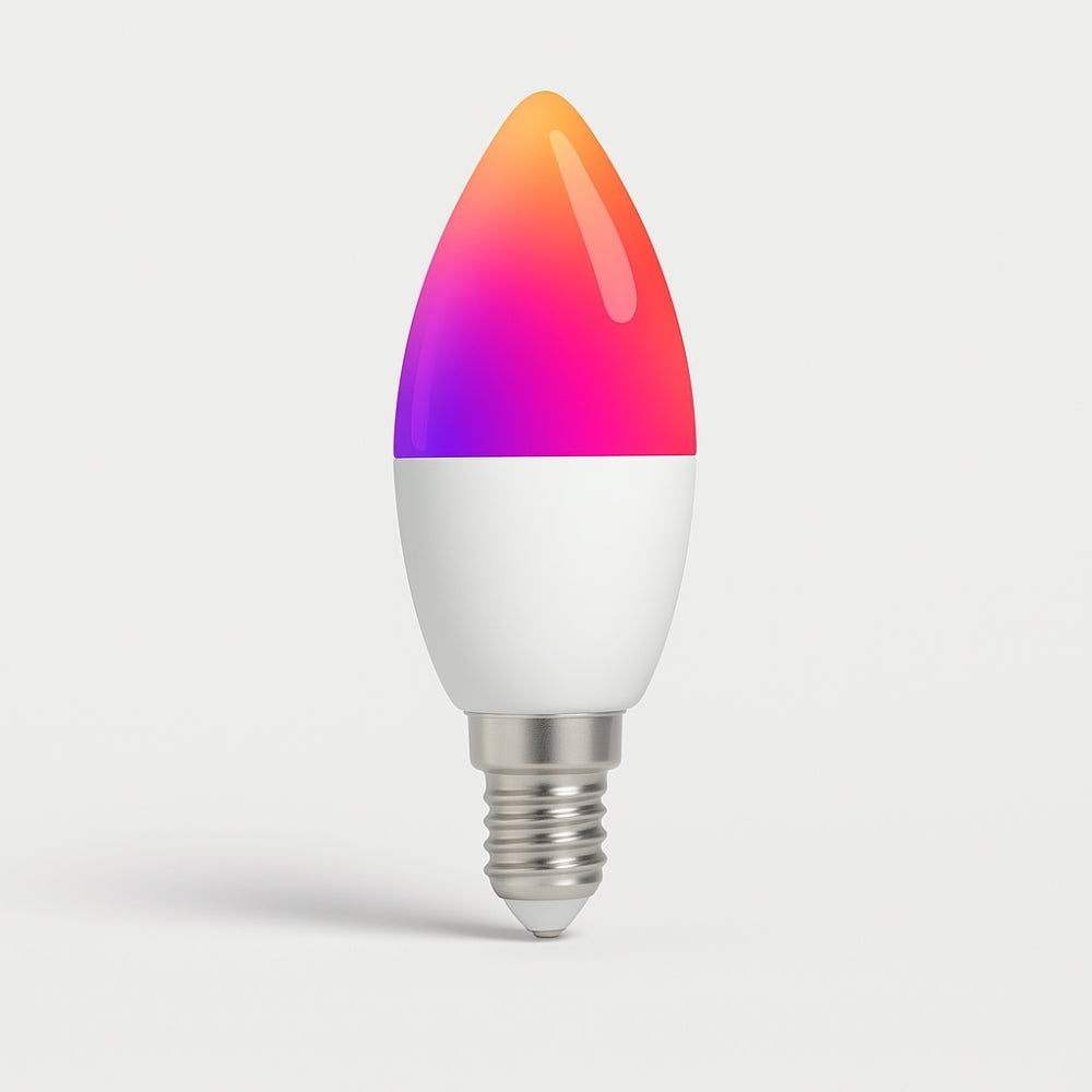 Ampoule LED Connectée WiFi Matter – E27 / E14 / GU10 – 16 Millions de Couleurs RGB + Blanc Chaud / Froid