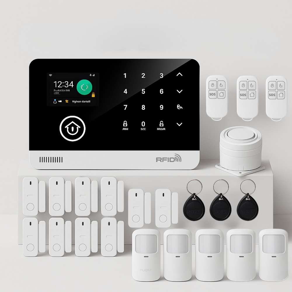Kit Alarmes Maison Connectée WIFI/GSM - Système Sécurité Tuya