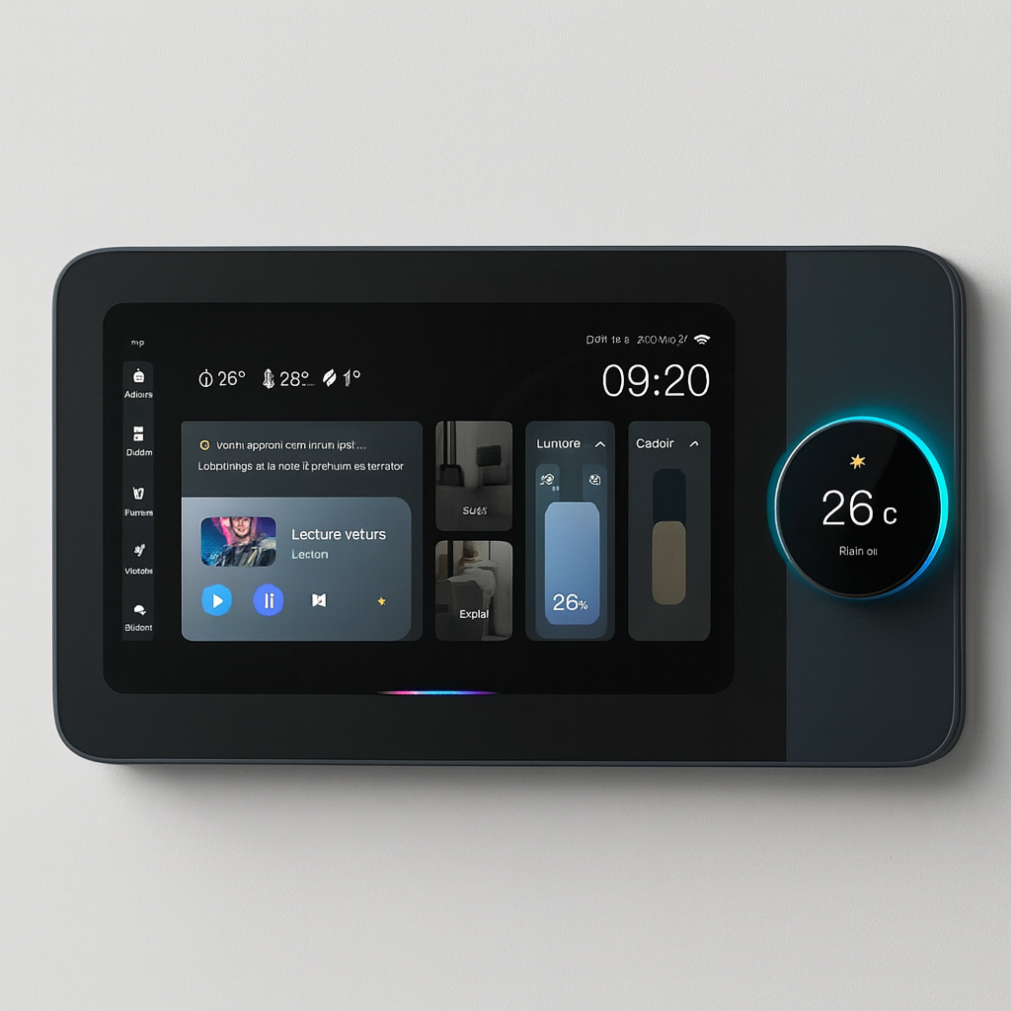 Écran de contrôle tactile mural domotique Zigbee Tuya – Passerelle Centrale Intelligente