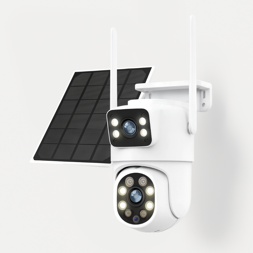 Caméra de surveillance solaire 4K Tuya PTZ Double Ojbjectif (8MP)