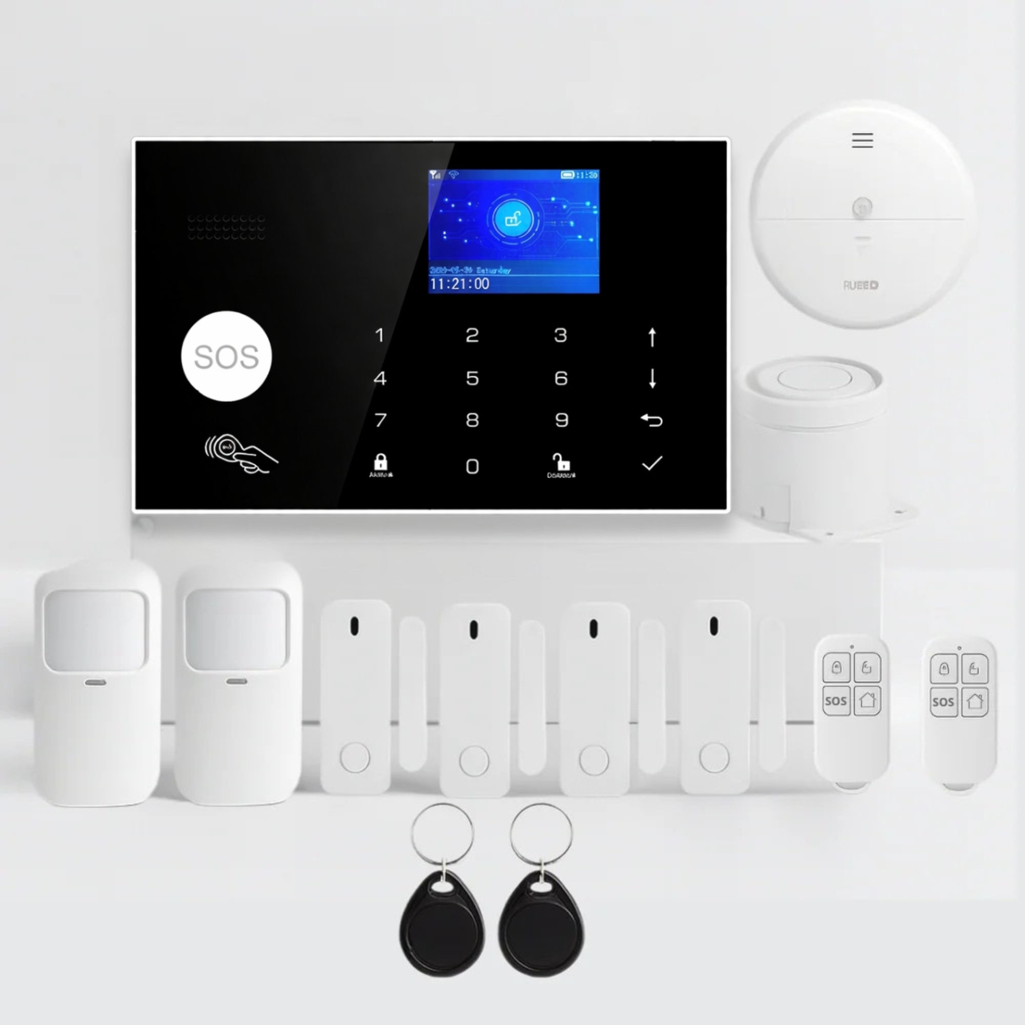 Kit Alarme Maison Connectée WiFi 4G avec RFID Sans Abonnement – Tuya Smart Life