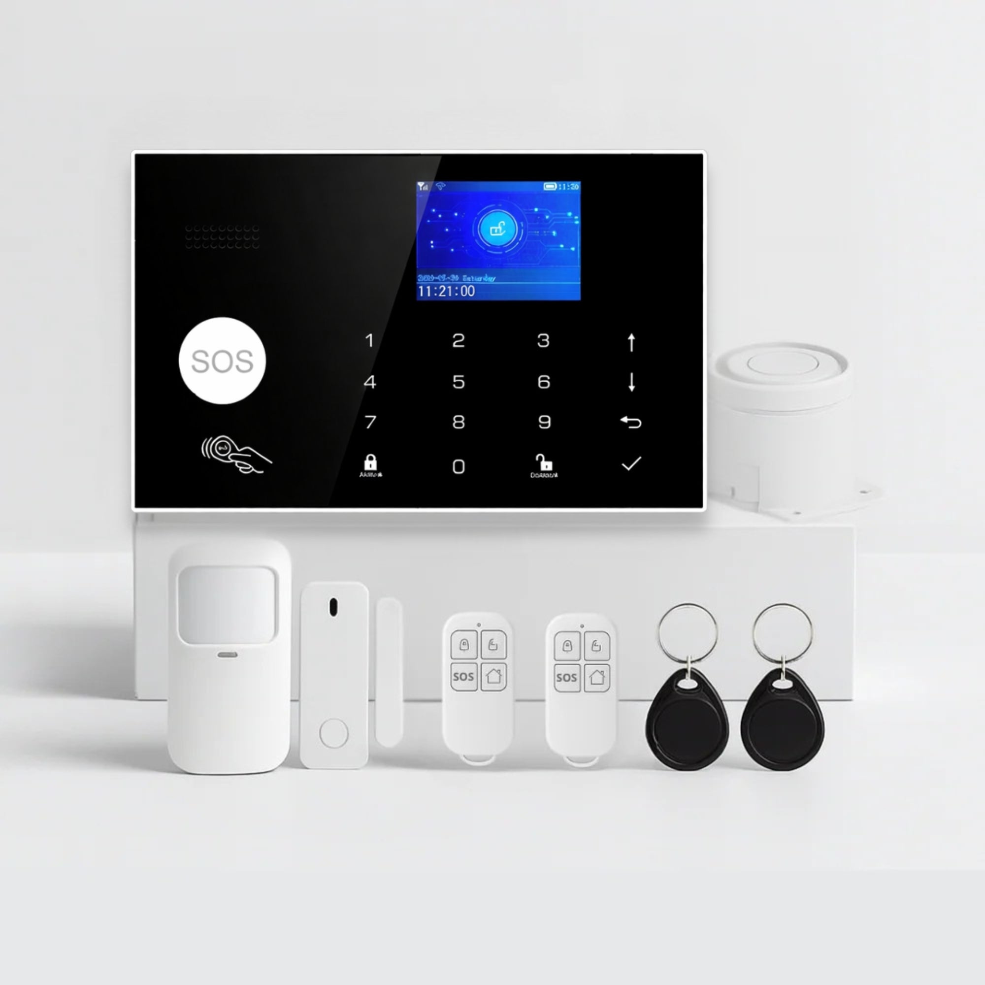 Kit Alarme Maison Connectée WiFi 4G avec RFID Sans Abonnement – Tuya Smart Life